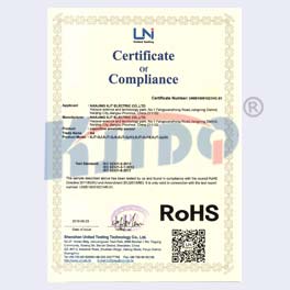 電容式接近傳感器RoHS證書2019