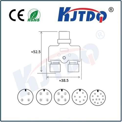 M12连接器 A型-浇铸电缆系列 T型