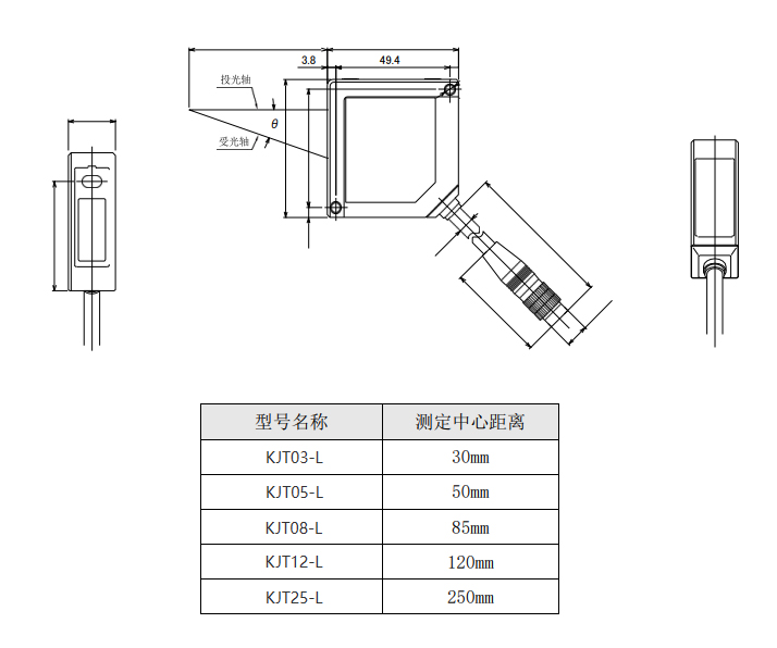 高精度激光位移传感器|激光测距传感器产品型号-参数-接线图 高精度激光位移传感器|激光测距传感器产品型号-参数-接线图
